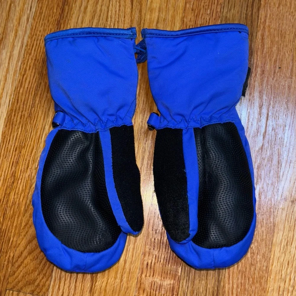 Head Insulated Mittens Size Small Blue Like New